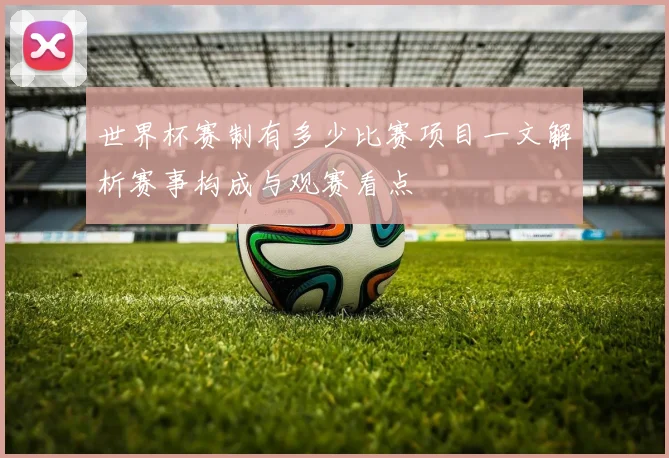 世界杯赛制有多少比赛项目一文解析赛事构成与观赛看点